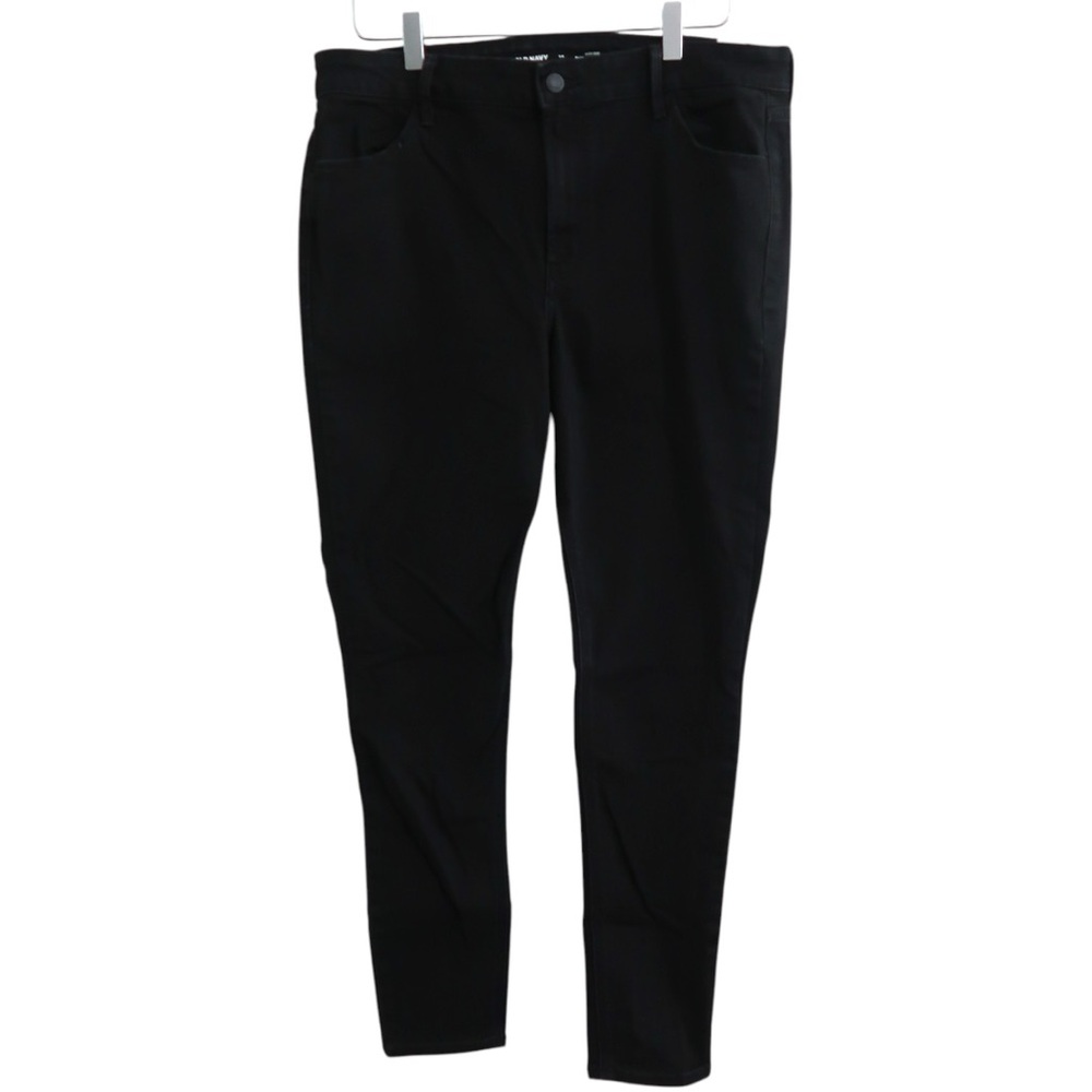 Old Navy Black High-Rise Super Skinny Jeans - Size: 14